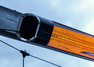 Zuna 2000W Infrared Outdoor Heater — IP65 Carbon Fibre, Silent, Wall-Mount, NZ