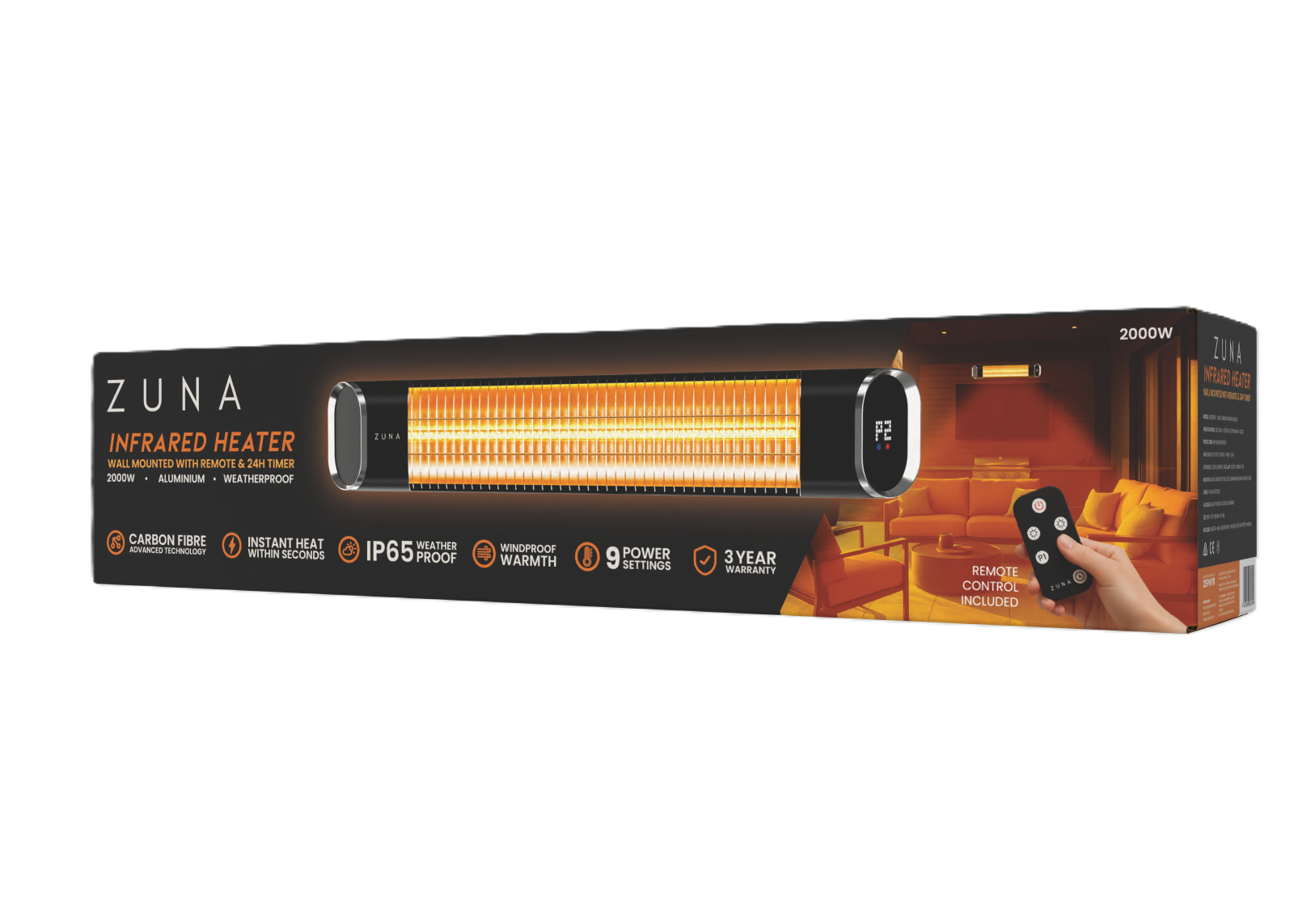 Zuna Infrared Heater 2000W